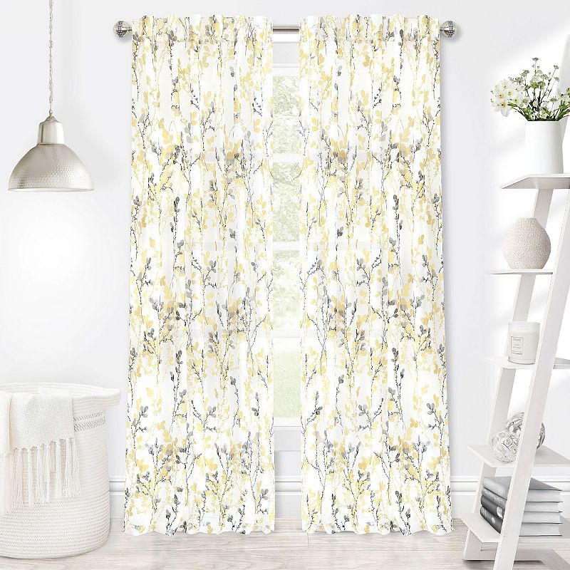 Achim Misty Back Tab Window Curtain Panel