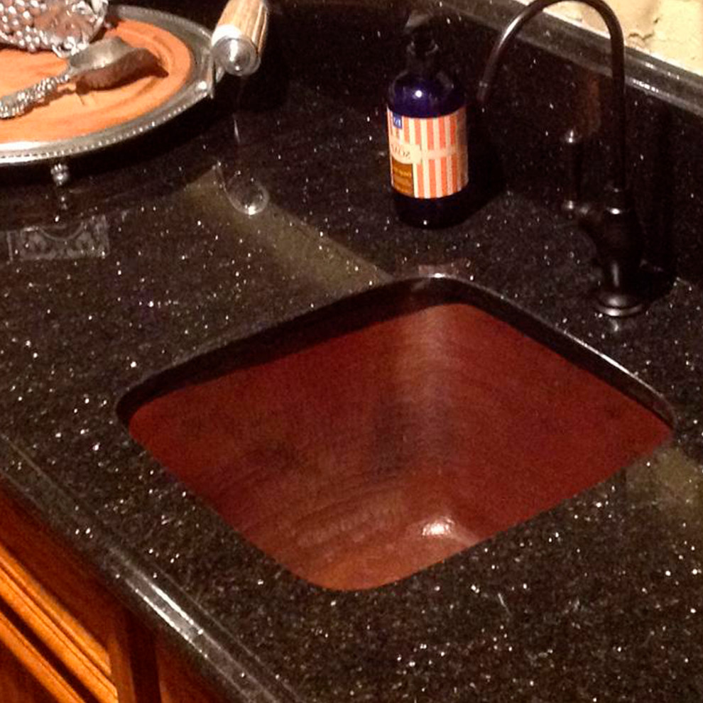 San Salvador Copper Bar Sink   Traditional   Bar Sinks   by Novatto  Houzz