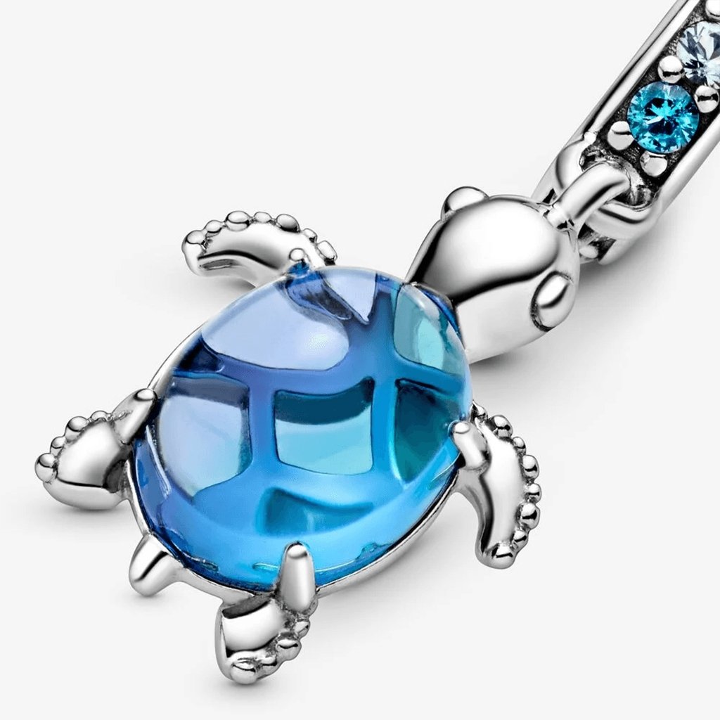 PANDORA  Murano Glass Sea Turtle Dangle Charm