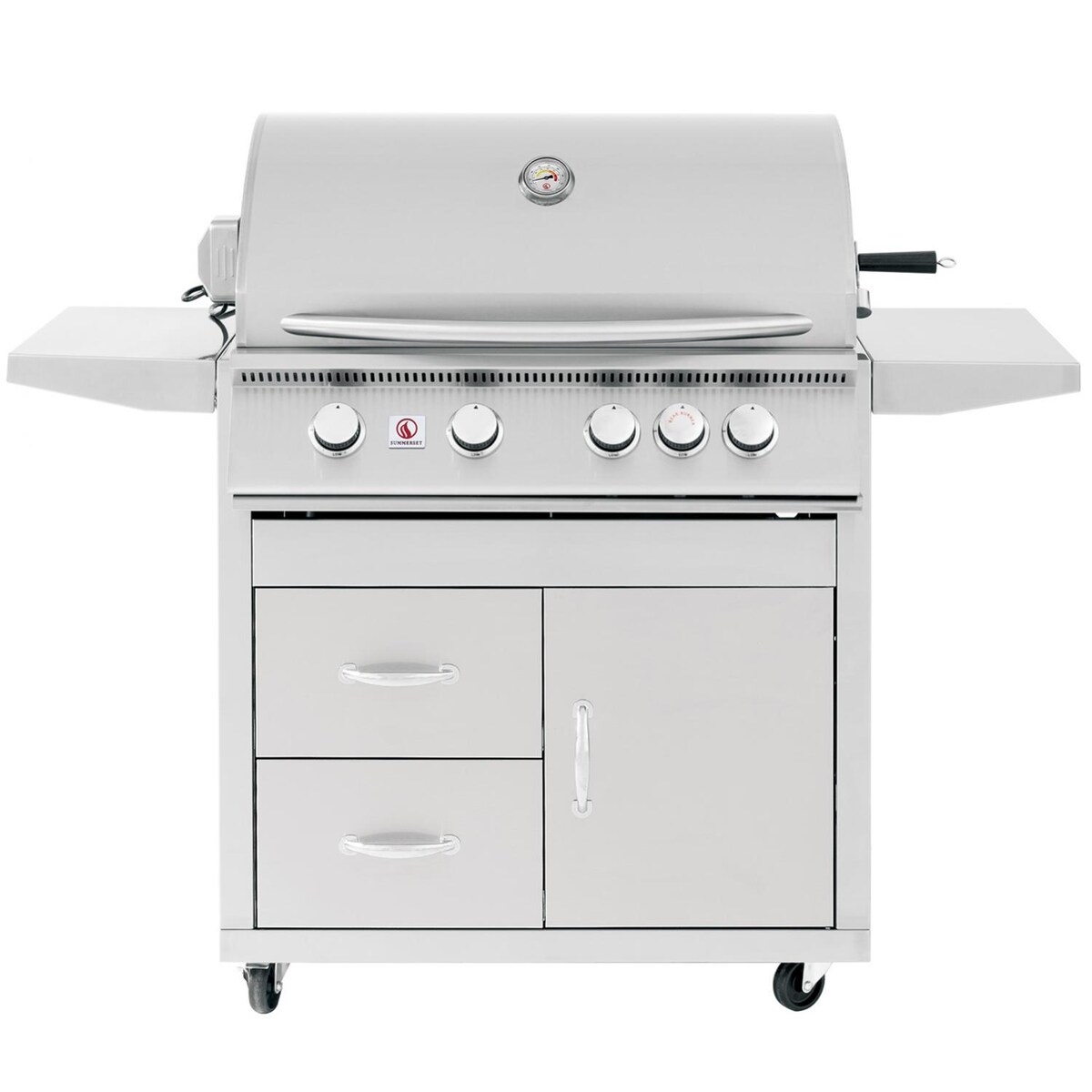 Summerset Sizzler Pro 32-Inch 4-Burner Natural Gas Grill With Rear Infrared Burner