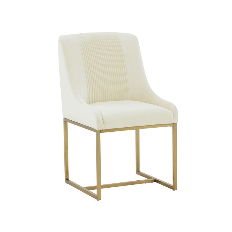 Lisa Pleated Velvet Dining Chair By Inspire Me! Home Decor