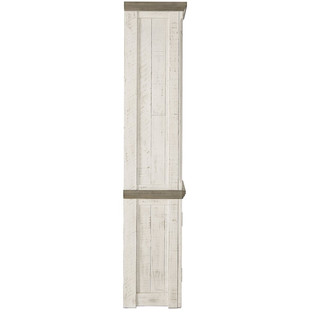 Havalance Right Pier Cabinet  White/Brown   7'9\