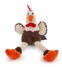 goDog Just For Me Skinny Rooster Dog Toy