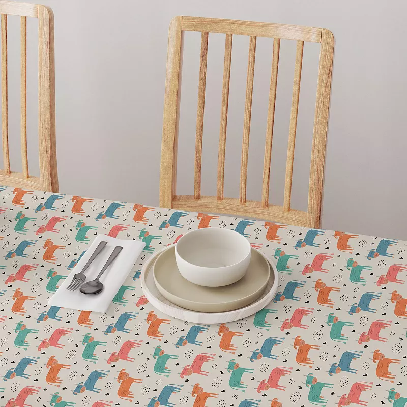 Rectangular Tablecloth， 100% Cotton， 60x120， Happy Cows