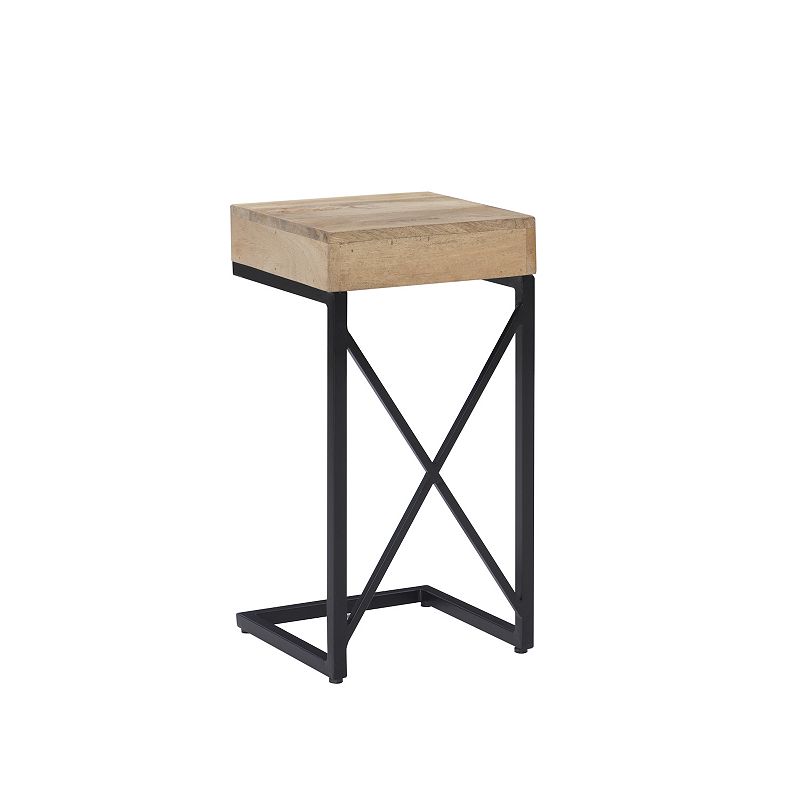 Linon Cammie C Shaped Side Table