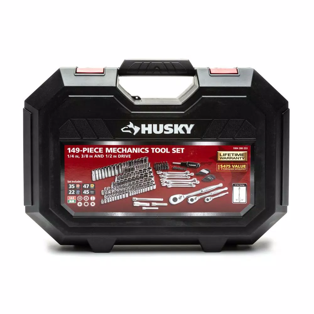 Husky 1/4 in.， 3/8 in. and 1/2 in. Drive Mechanics Tool Set (149-Piece) and#8211; XDC Depot