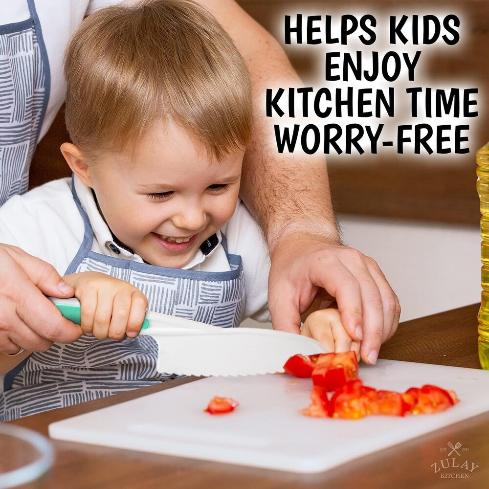 Zulay Kitchen Kids Knife Set for Cooking and Cutting