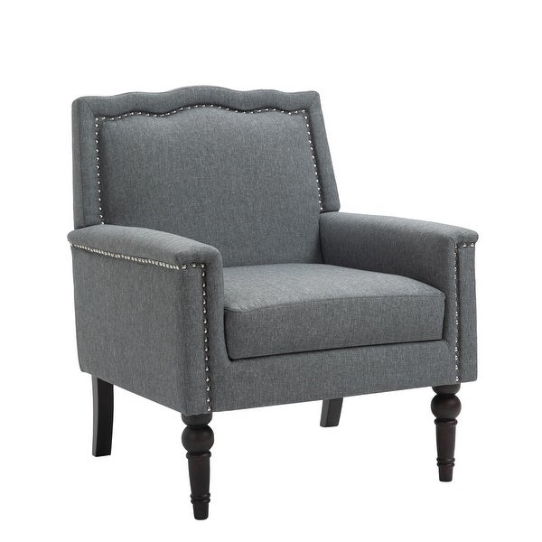 Contemporary Accent Armchair with Nailheads Living Room Furniture