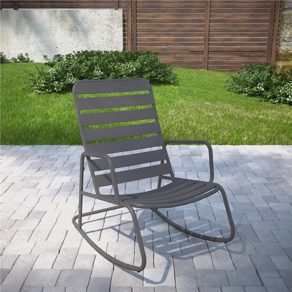 The Novogratz Poolside Collection Roberta Outdoor Rocking Chair