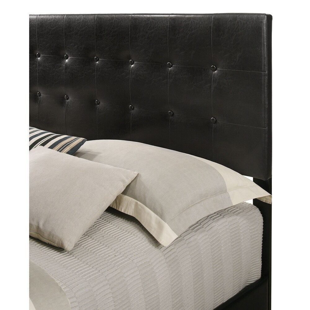 Caldwell Faux Leather Tufted Bed