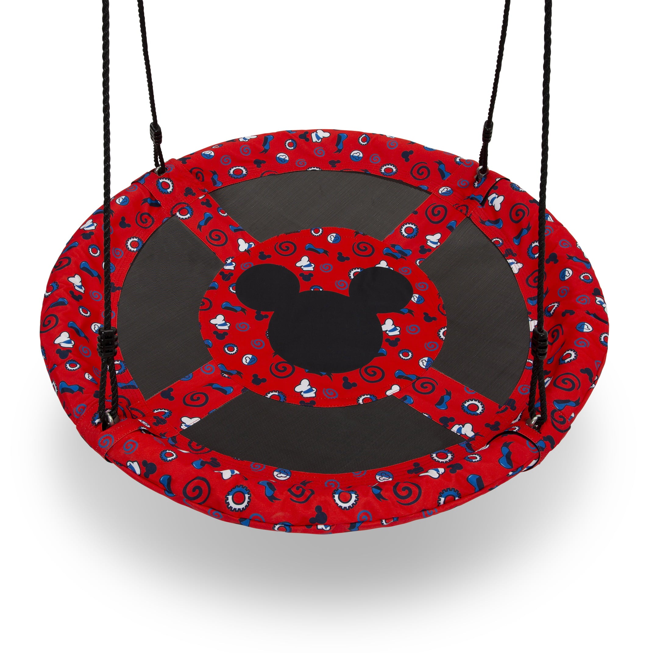 Disney Mickey Mouse 40-inch Saucer Swing – Includes Hardware for Swing Set or Tree Attachment