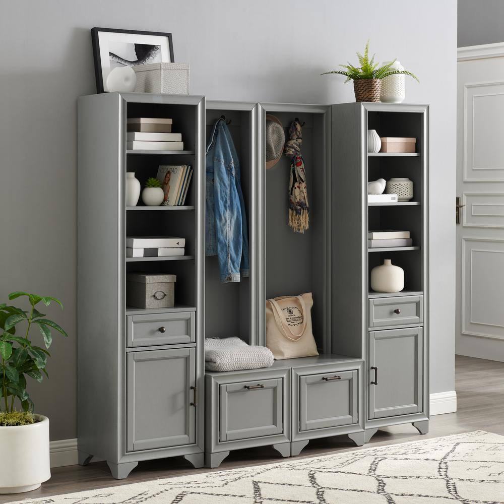 CROSLEY FURNITURE Tara Gray 4-Piece Entryway Set KF33010GY