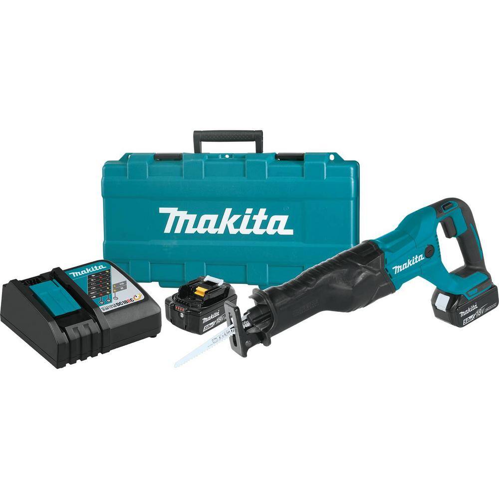 Makita 18V 5.0Ah LXT Lithium-Ion Cordless Reciprocating Saw Kit XRJ04T