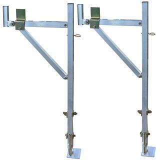 PRO-SERIES 250 lbs. Capacity Y-Style Side Mount Aluminum Utility Truck Rack for Ladders and Equipment 807257