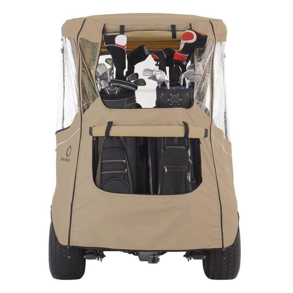 Classic Accessories FadeSafe Club Car Precedent Short Roof Khaki Golf Car Enclosure 40-060-335801-00