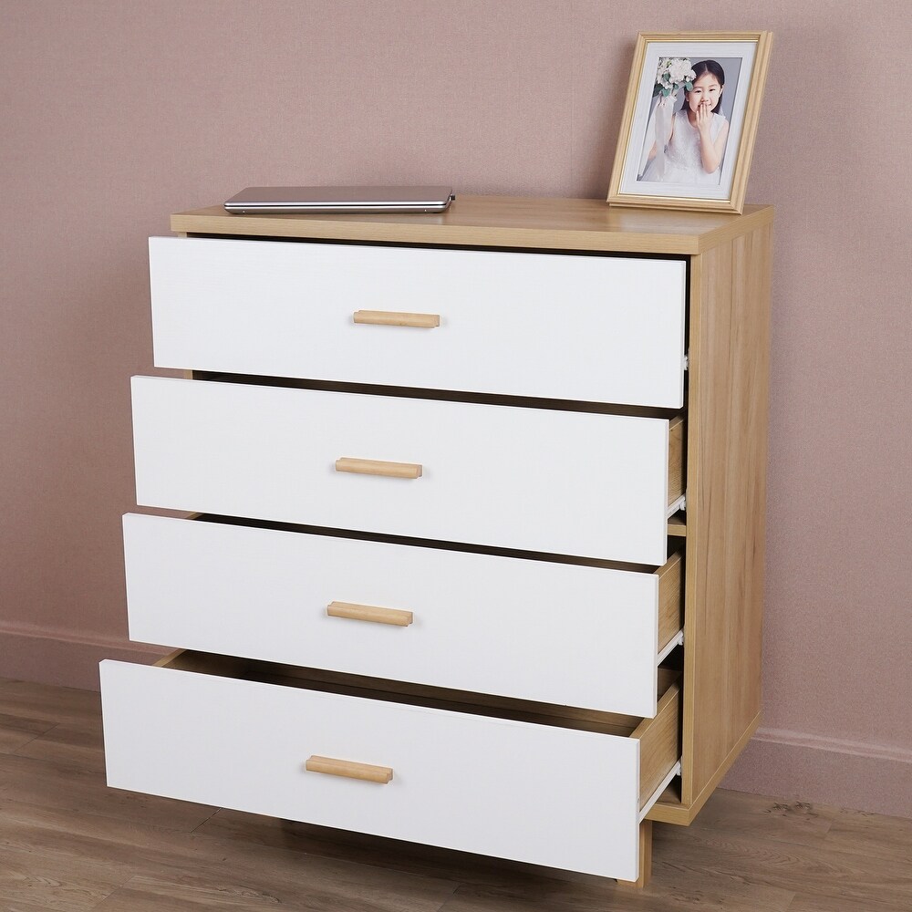 Wood Dresser Chest Accent Cabinet for Living Room Bedroom