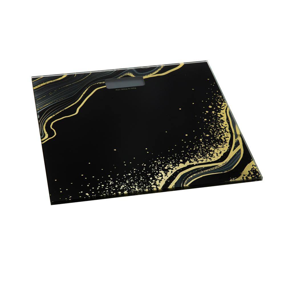 Bath Bliss Digital Glass Scale in Gold and Black 10056-G-BLACK