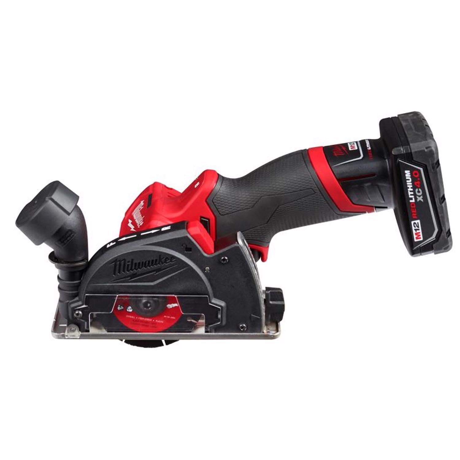 MW M12 Fuel 12 V 3 in. Cordless Brushless Compact Cut-Off Tool Kit (Battery \u0026 Charger)