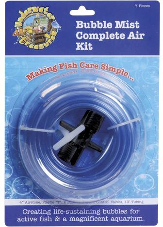 Underwater Treasures Bubble Mist Complete Fish Aquarium Air Kit