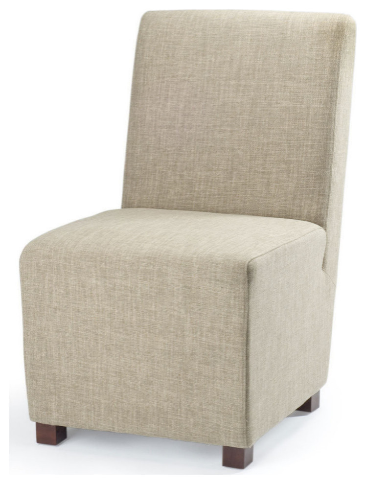 Cohyn 22 quotFabric Side Chair Nickel Nail Heads  Set of 2  Bark   Transitional   Dining Chairs   by Rustic Home Furniture Deco  Houzz