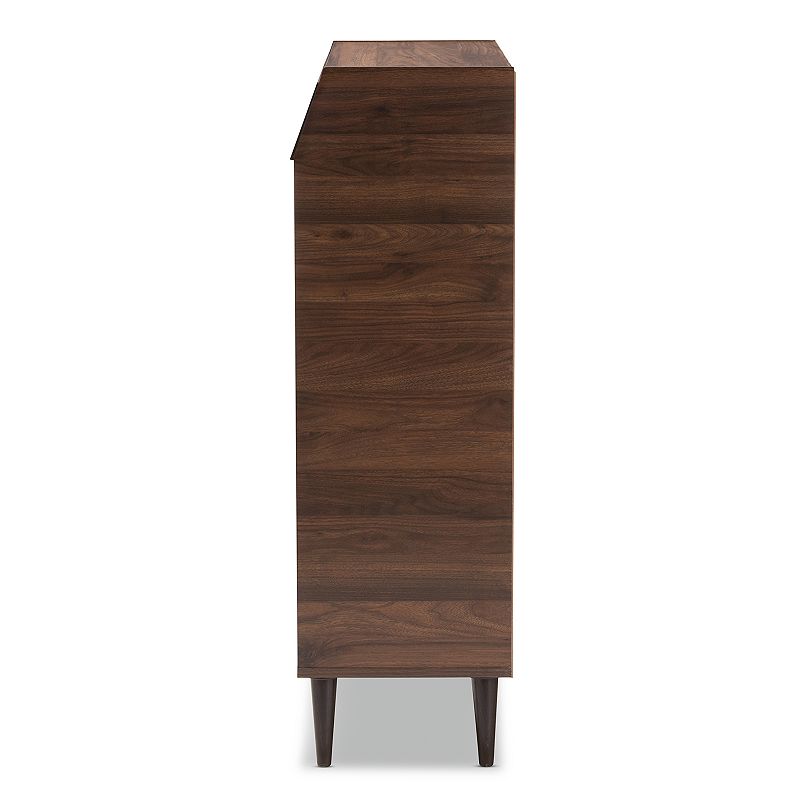 Baxton Studio Cormier Medium Brown Shoe Cabinet