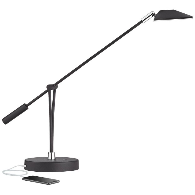 High Satin Black Metal Adjustable Arm For Bedroom Office