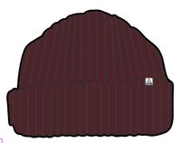 Fisherman 2.0 Recycled Cotton Beanie - Wine