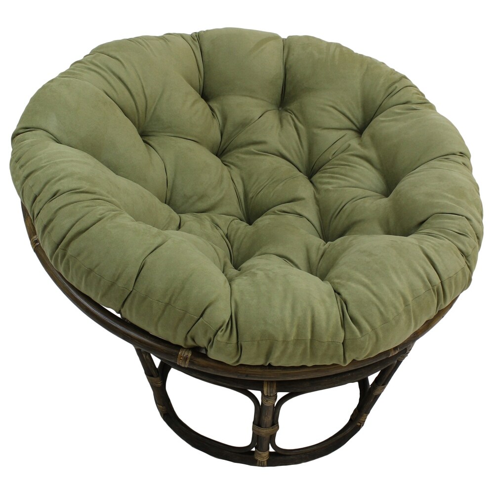 Microsuede Indoor Papasan Cushion (44 inch  48 inch  or 52 inch) (Cushion Only)