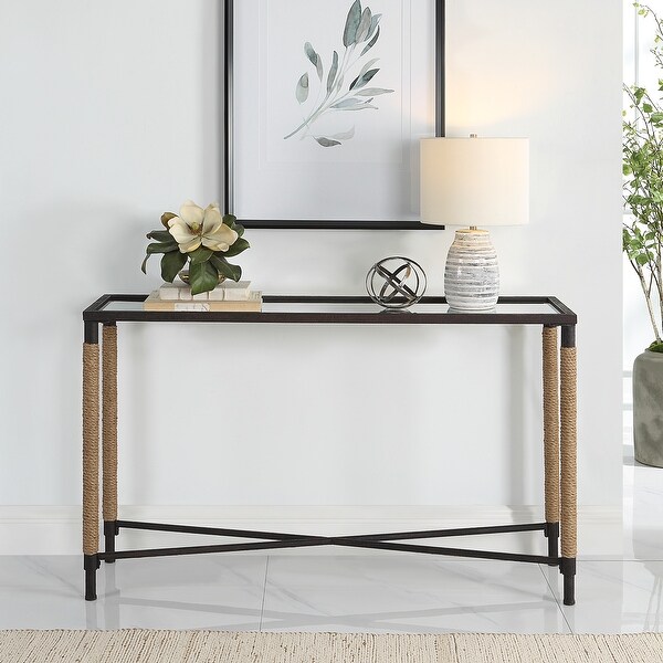 Uttermost Braddock Coastal Console Table - 52 W X 31.75 H X 14 D (in)