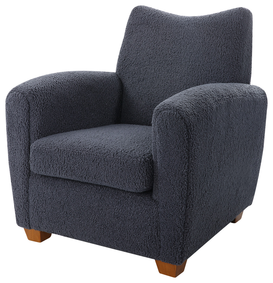 Teddy Slate Accent Chair   Transitional   Armchairs And Accent Chairs   by Ownax  Houzz