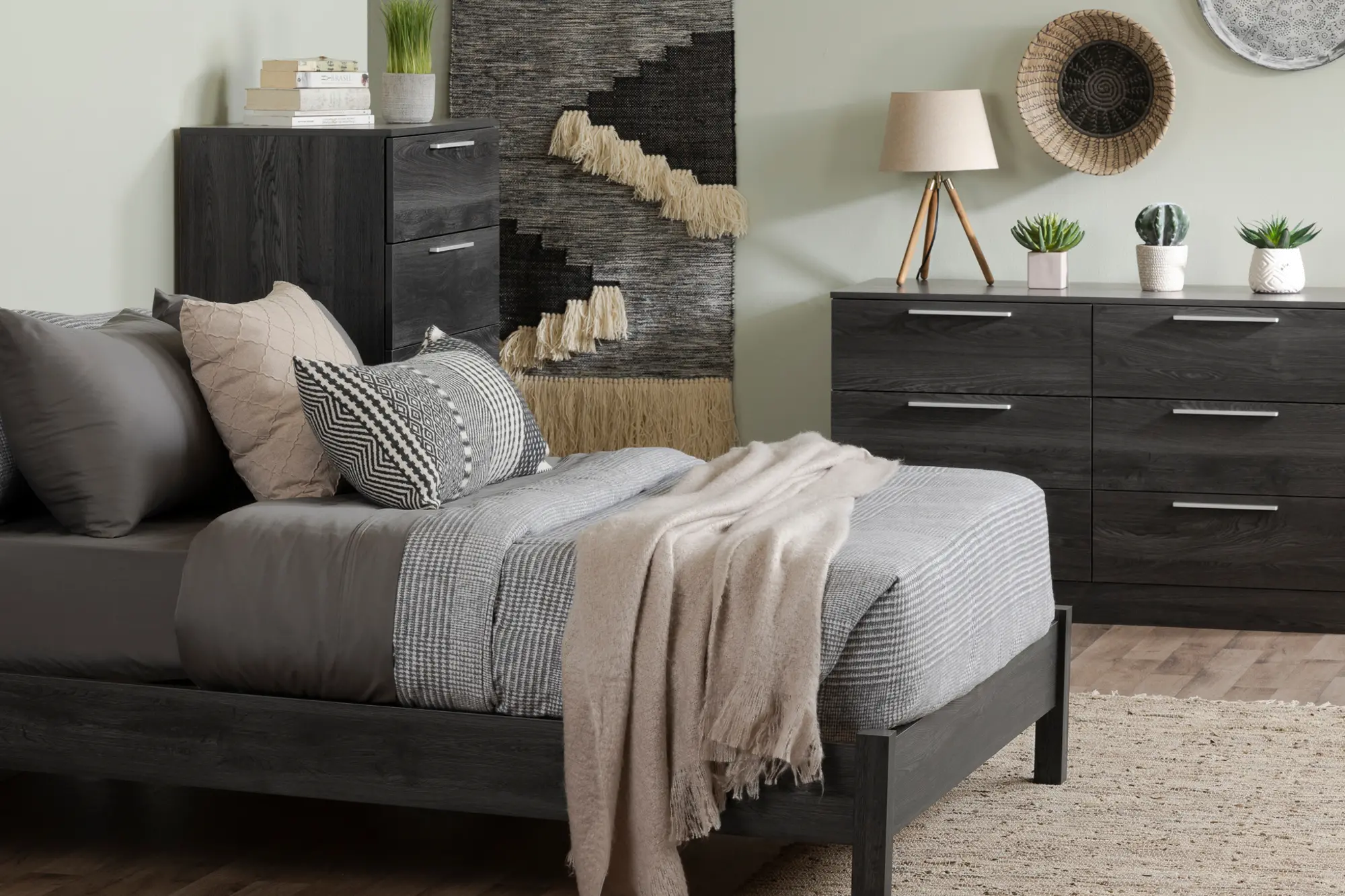 Gray Oak 6-Drawer Dresser - South Shore