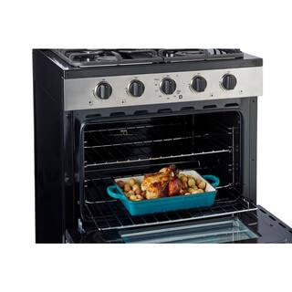 Unique Appliances 30 in. 3.9 cu. ft. 4 Burner Off-Grid Freestanding Propane Gas Range in Stainless Steel UGP-30G OF2 SS