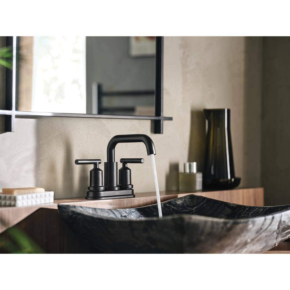 MOEN Breese 2-Handle 4 in. Centerset Bathroom Faucet in Matte Black 84519BL