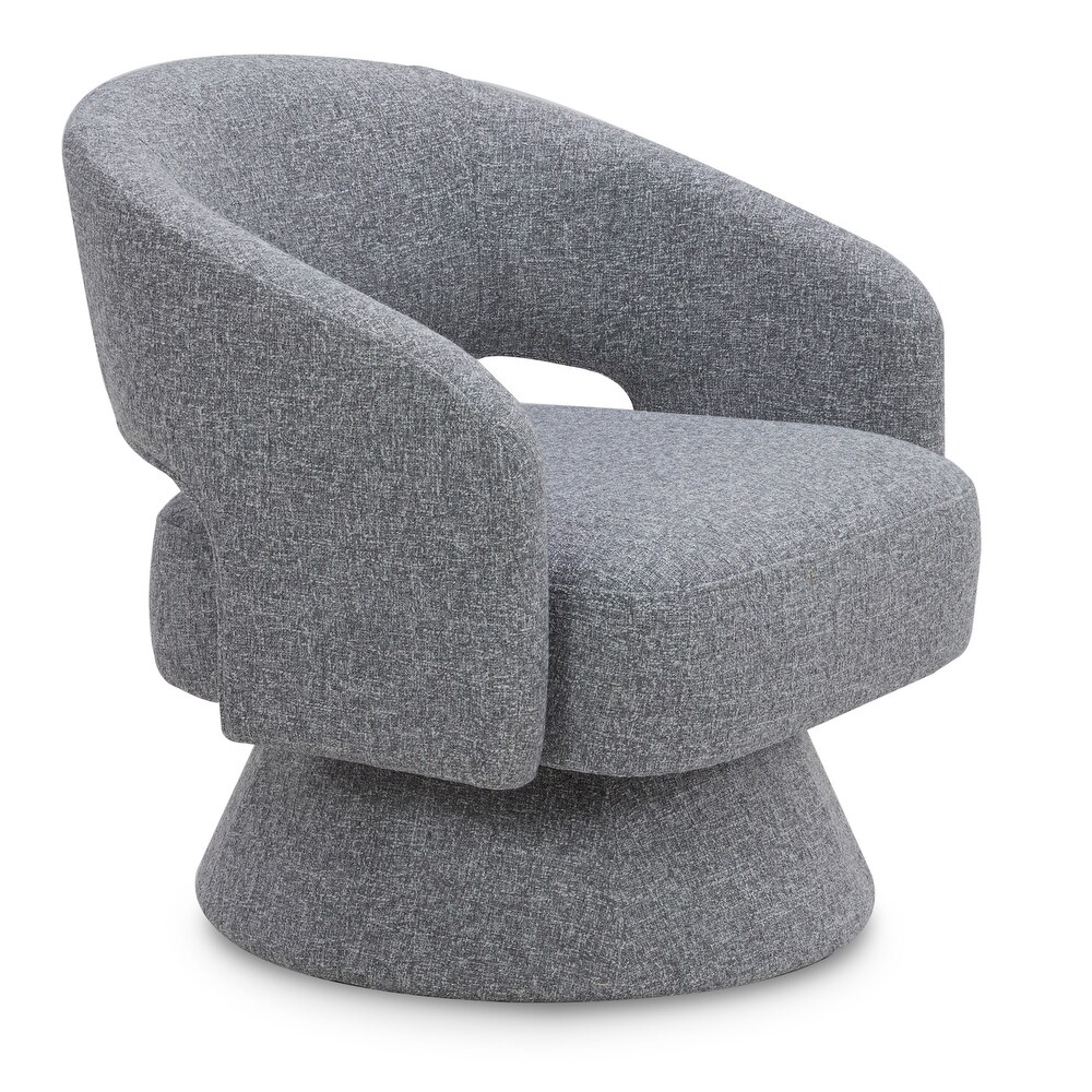 Jamie Swivel Fabric Accent Chair