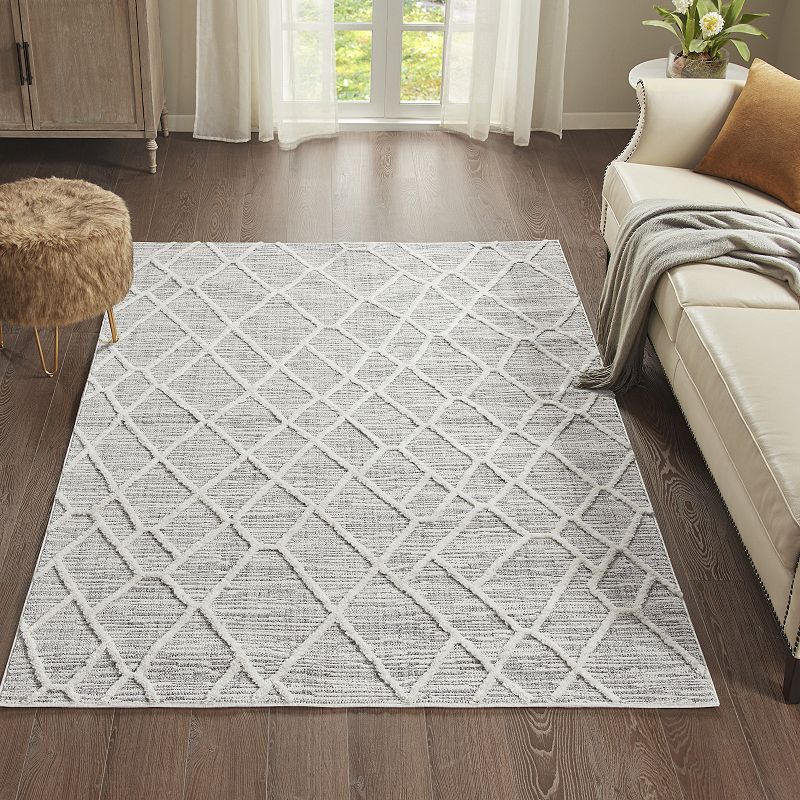 Madison Park Abigail Terni Pebble Washable Area Rug