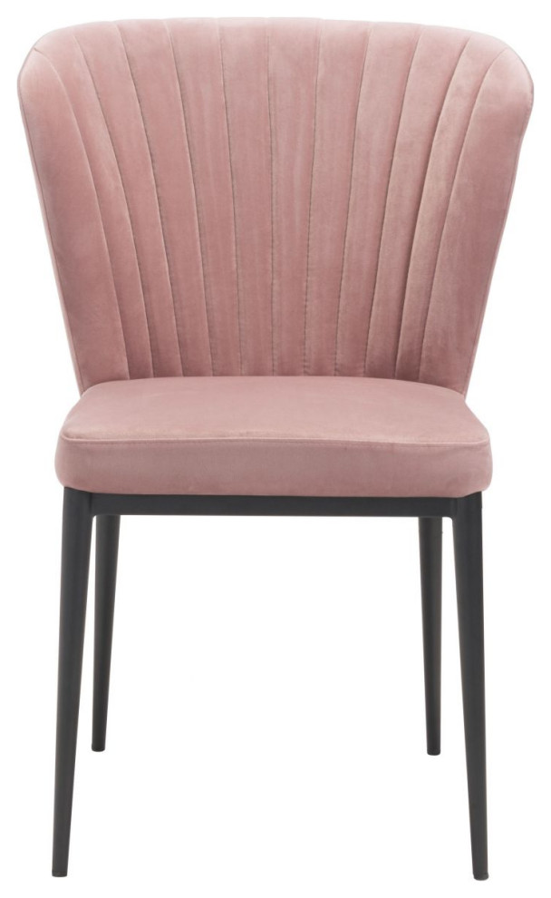 Tolivere Dining Chair  Set of 2 Pink   Midcentury   Dining Chairs   by First of a Kind USA Inc  Houzz