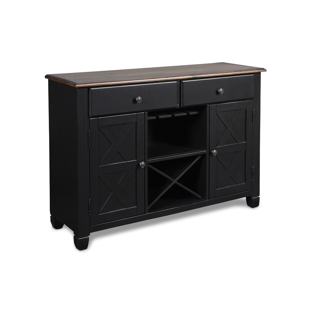 New Classic Furniture Cassidy X Shaped Accent Server