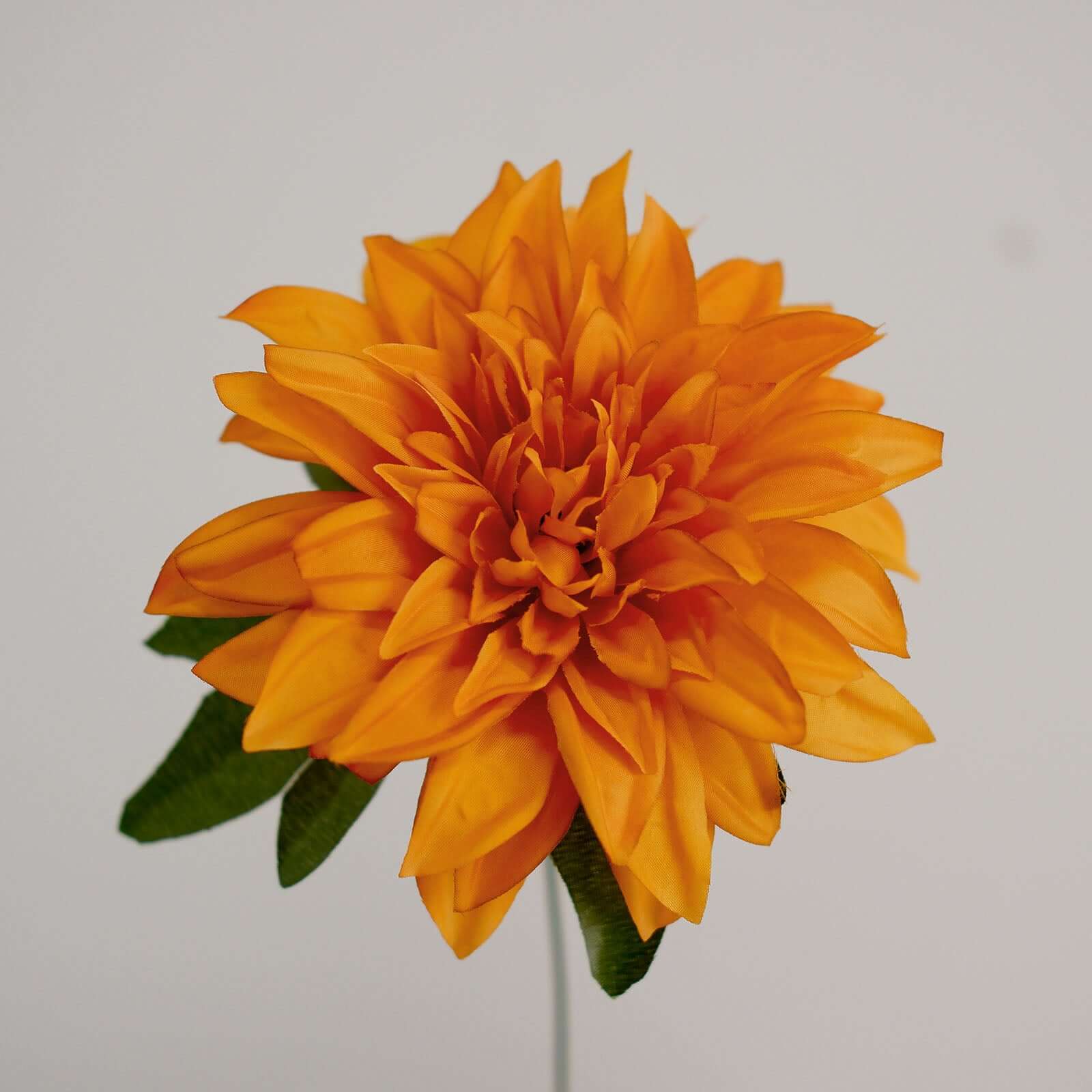 2 Bouquets Orange Artificial Silk Dahlia Flower Spray Bushes 20