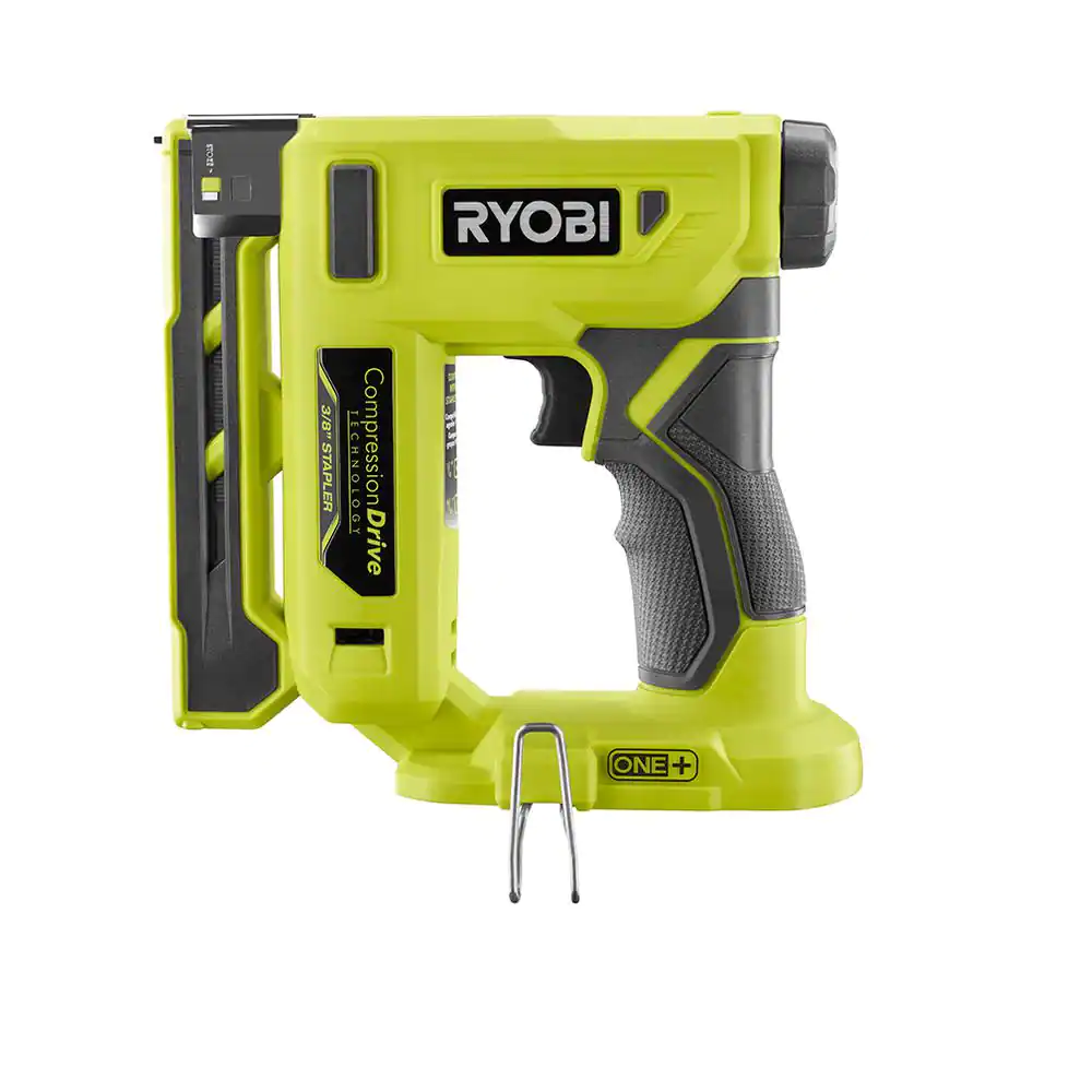 RYOBI P317-P305 ONE+ 18V Cordless 3/8 in. Crown Stapler and Full Size Glue Gun (Tools Only)