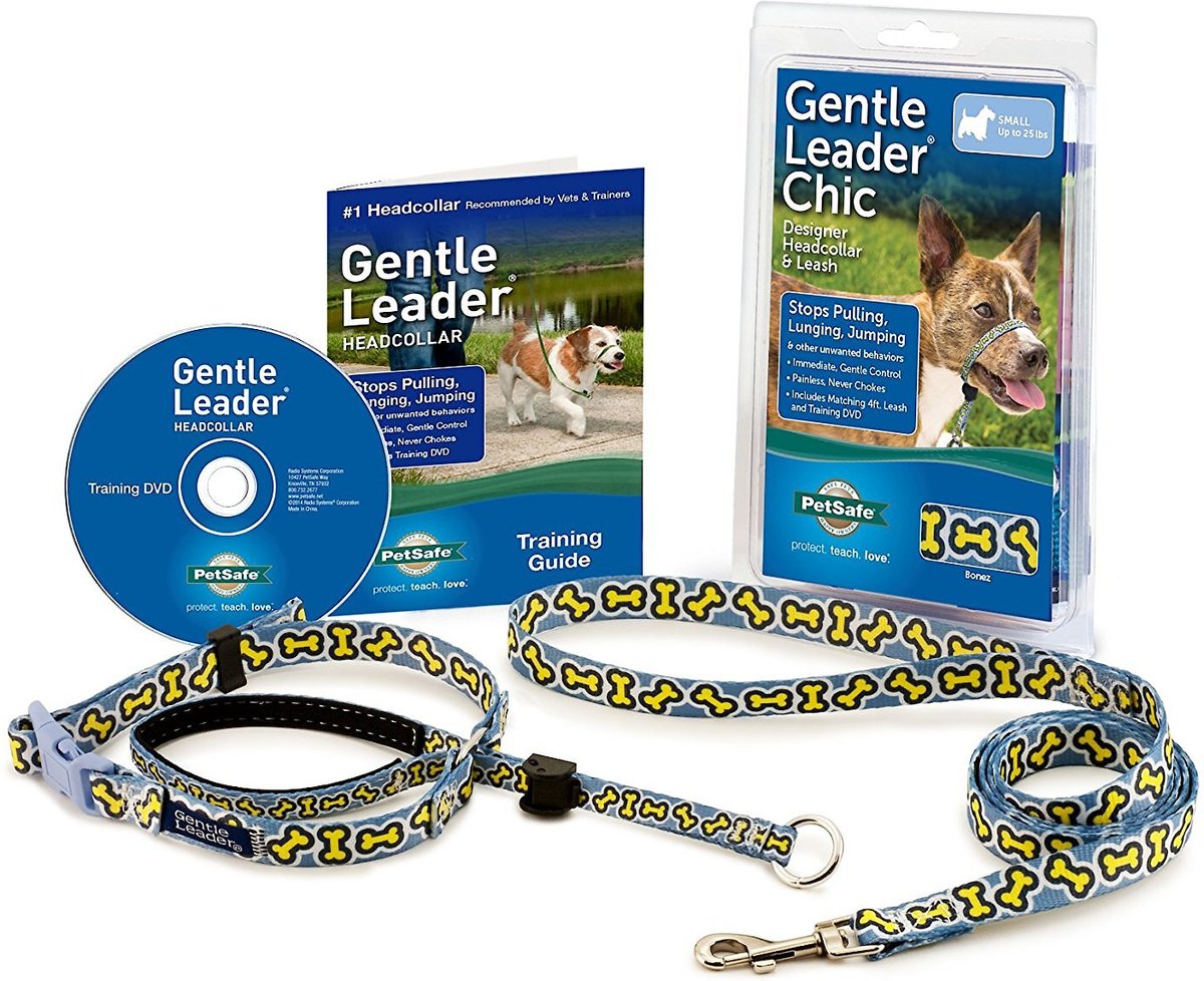 PetSafe Gentle Leader Chic Padded Dog Headcollar and Leash