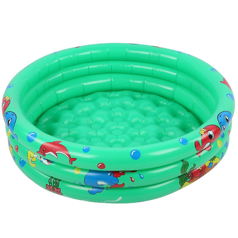 Round Inflatable Baby Toddlers Swimming Pool Portable Inflatable Children Little Green Pool Home Indoor Outdoor For Kids Girl Boy120cm/47.2in Green