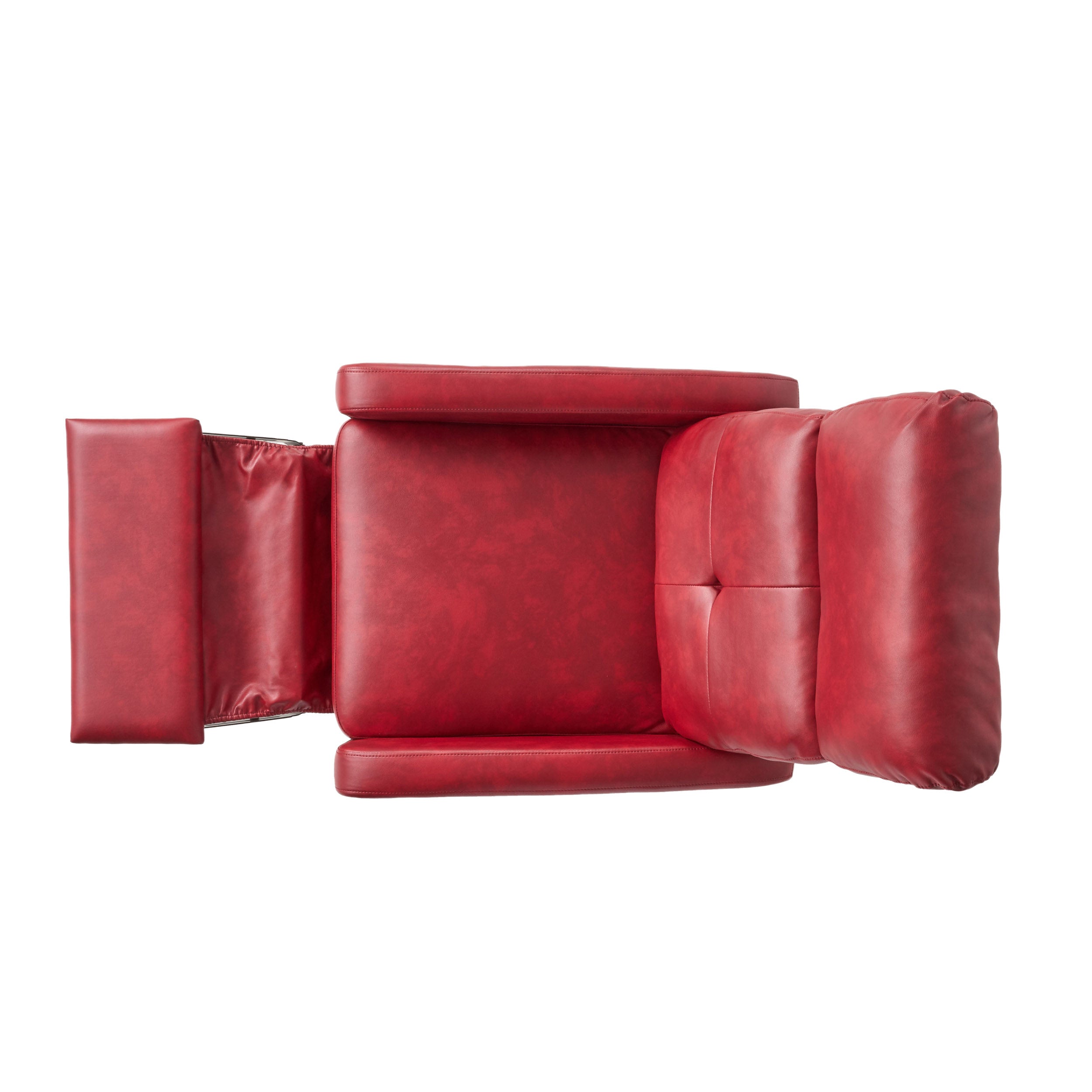 Teyana Contemporary Pillow Top Leather Recliner