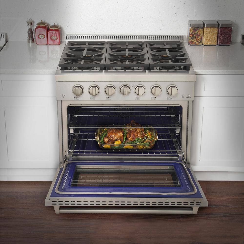 Kucht Professional 30 in. 4.2 cu. ft. Propane Gas Range with Power Burner and Convection Oven in Stainless Steel KFX300LP