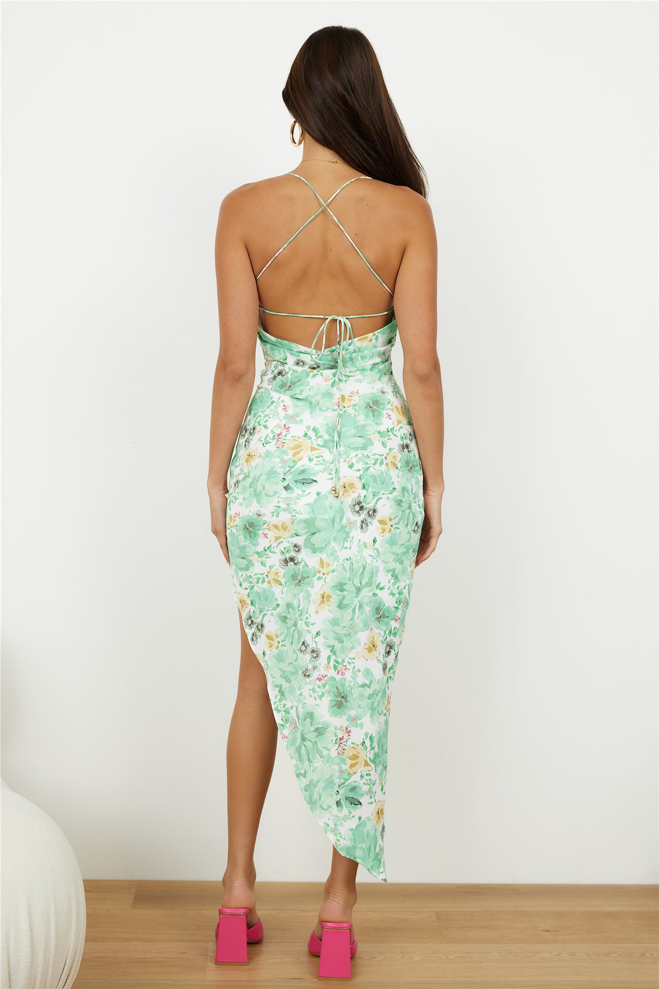 On The Island Midi Dress Green