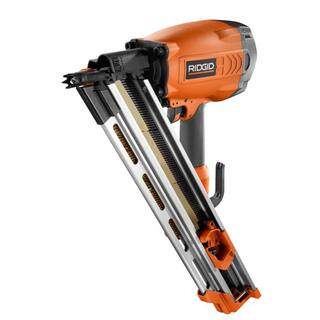 RIDGID Pneumatic 30 to 34-Degree 3-12 in. Clipped Head Framing Nailer R350CHD