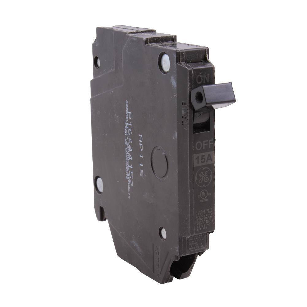 GE Q-Line 15 Amp 12 in. Single-Pole Circuit Breaker THQP115