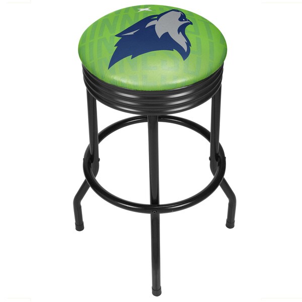 NBA Black Ribbed Bar Stool - City