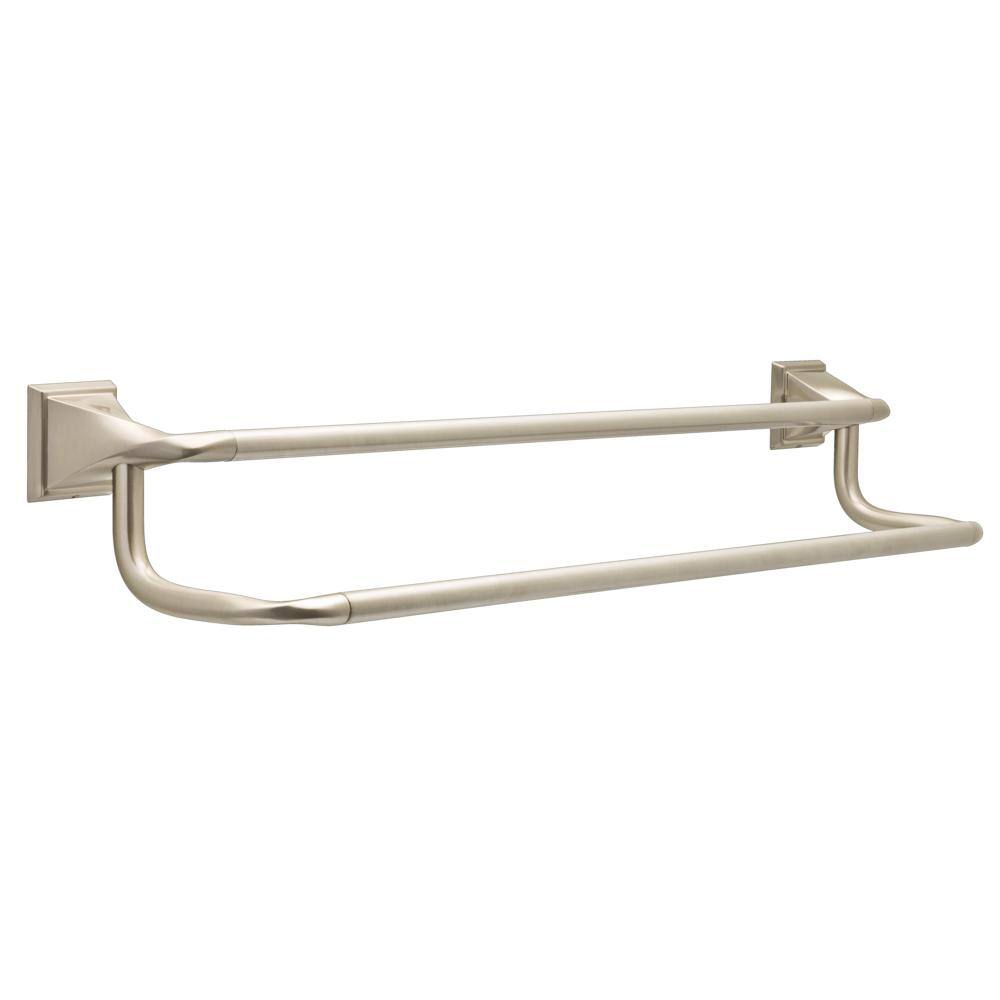 Delta Everly 24 in. Double Towel Bar in SpotShield Brushed Nickel EVE25-DN