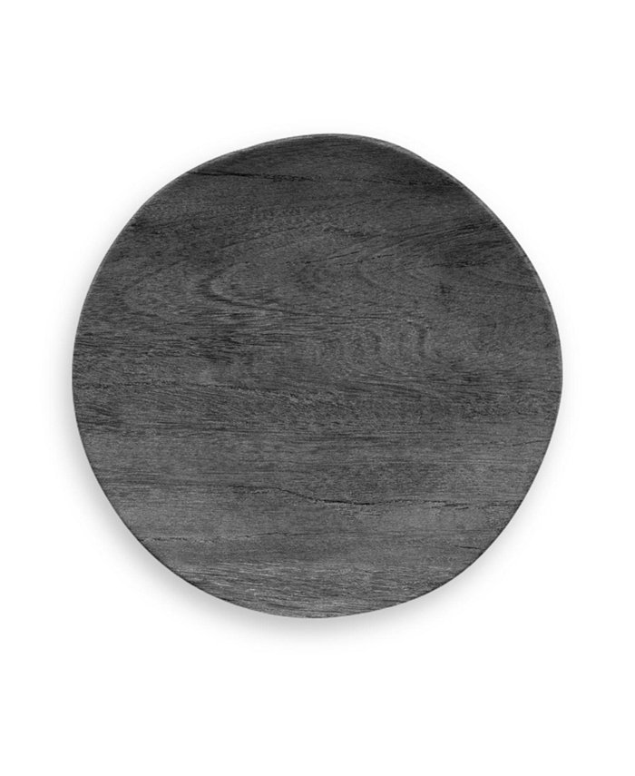 TarHong Faux Real Blackened Wood Salad 8.5 Set of 6