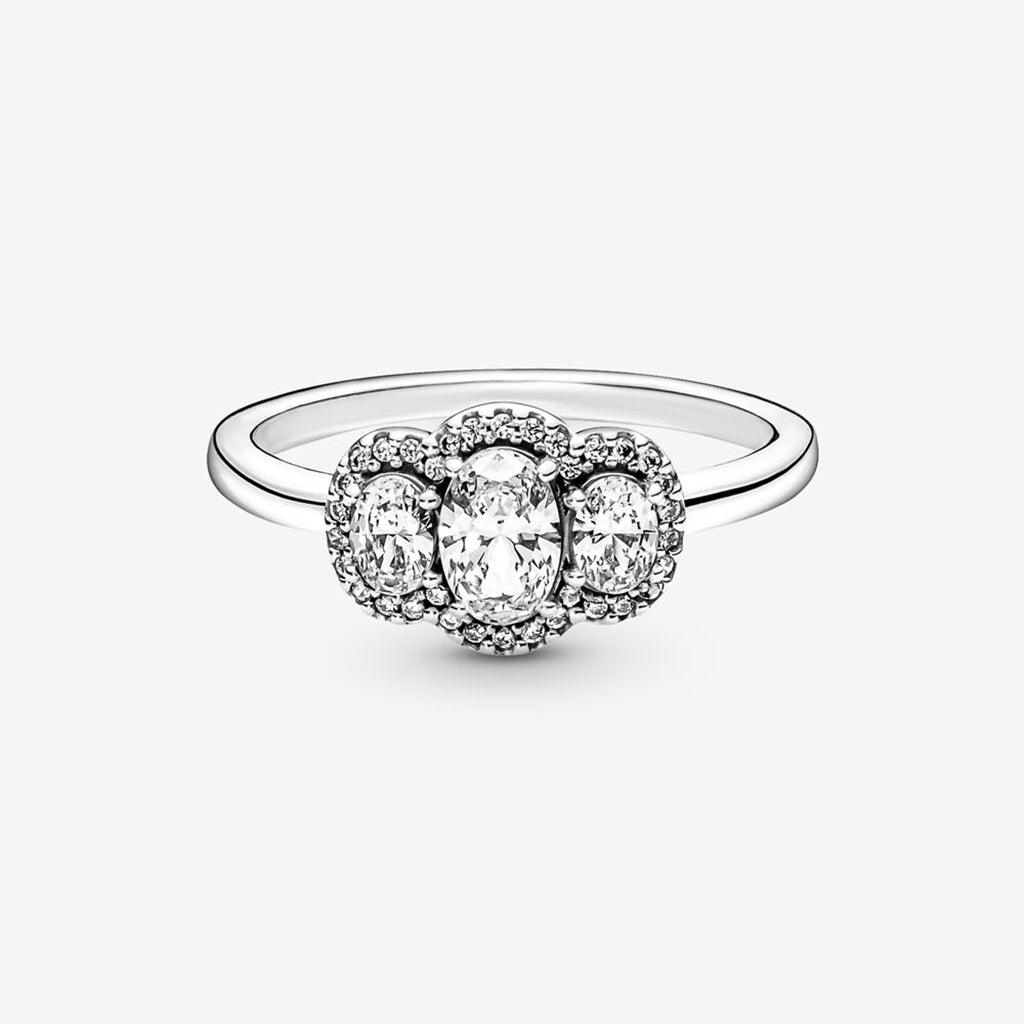 PANDORA  Three Stone Vintage Ring